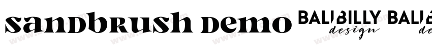 Sandbrush Demo字体转换